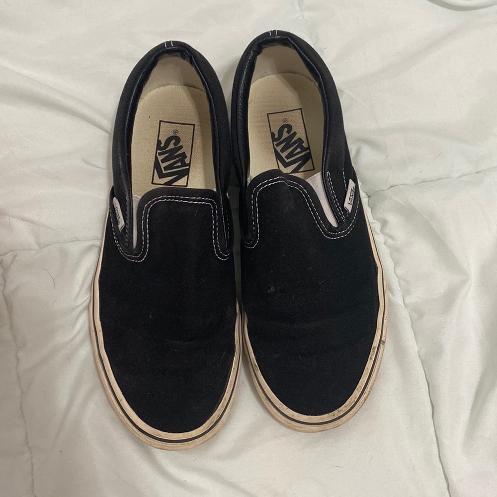 Black slip on vans